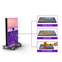 Affiche LED pliable double face Sryled P2.5 640*1920 1280*1920 960x1920, écran d'affichage LED extérieur à commande Wifi, affiche tri-pliante