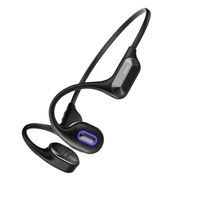 Écouteurs à conduction osseuse ouverte, 7-8 heures d'autonomie en conversation, sans fil V5.2, haut-parleur 10 mm, appels HD, LED, étanchéité IPX4