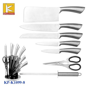 Juego de <span class=keywords><strong>Cuchillos</strong></span> de Cocina de Acero Inoxidable de 8 Piezas con Soporte Giratorio Acrílico, Cuchillo de <span class=keywords><strong>Chef</strong></span>, <span class=keywords><strong>Cuchillos</strong></span> de Cocina en Caja de Regalo - Product Image 4