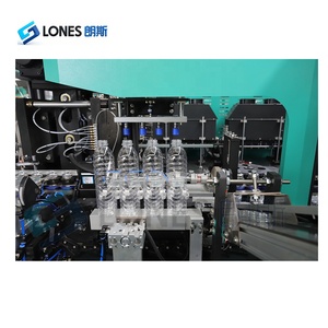 เครื่องผลิตขวด PET อัตโนมัติ LS-A4 ความเร็วสูง ขับเคลื่อนด้วยมอเตอร์เต็มรูปแบบ สำหรับขวดพลาสติกขนาดเล็ก 10 มล. ถึง 600 มล. ควบคุมด้วย PLC ผลิตได้ 6000 ขวดต่อชั่วโมง - Product Image 2