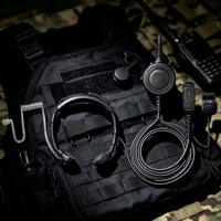 Headset Mikrofon Taktis Tahan Lama dengan Peredam Kebisingan untuk Radio Dua Arah Motorola XPR XiR DP APX, Keamanan, Penyelamatan, Komunikasi