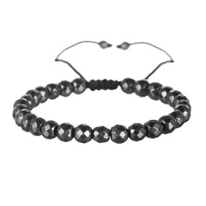 Pulsera de hematita negra con forma de flecha para hombre, cuentas curativas para pérdida de peso, joyería de Salud Efectiva - Product Image 4
