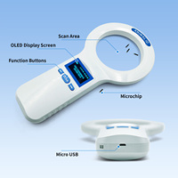 Lector RFID para animales, 134,2 KHz, 125KHz, USB/Bluetooth, escáner de microchip para perros y mascotas, lector de etiquetas de reconocimiento de Chip de vidrio de 2, 0