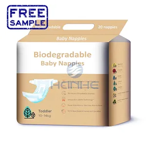 האנהה oem ייצור biodetabo 100% מתכלה סיב חד פעמי טבע תינוק חיתולים חיתולים במלאי דוגמית חינם