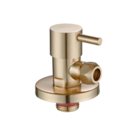 Robinet d'angle en laiton épaissi personnalisé, anti-corrosion 1/2, pour salle de bain et cuisine