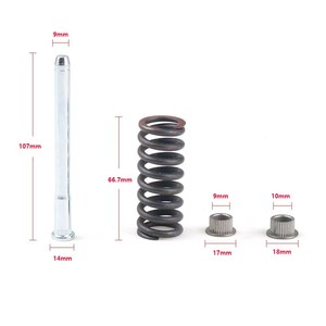 Door <b>Hinge</b> Modification Kit D2468 Adjustable <b>Spring</b> For GMC S10 S15 94-04 - Product Image 2