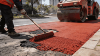 Asphalte coloré à froid, large gamme de couleurs, sac de 40 kg, travaux publics, écoénergétique
