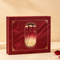 Caja de Embalaje Creativa para Mascarillas Faciales con Bolsa a Juego, Ventana de Exhibición, Logotipo en Relieve y Diseño Personalizado