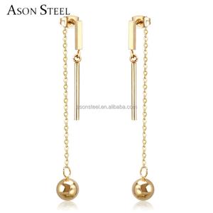 ต่างหูแฟชั่นยอดนิยม Asonsteel สแตนเลสประดับมุกสำหรับผู้หญิง - Product Image 2