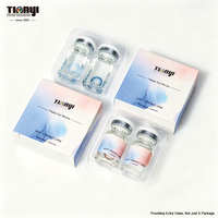 Boîte en carton coulissante personnalisée avec fermeture à poussoir pour flacons de 0,5 ml et 1 ml, emballage rigide avec estampage à chaud