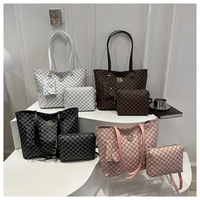 Sac fourre-tout pour femme en PU avec fermeture éclair, grande capacité, sac à bandoulière, petite bourse à monnaie, sac à main rétro simple