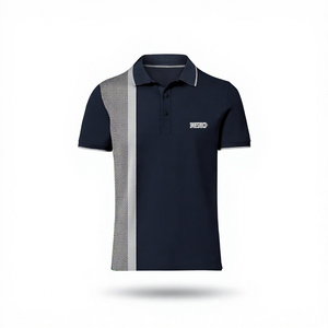 Polo de Algodón para Hombre, Manga Corta, Color Sólido, Transpirable, Informal, Tejido, Diseño con Logotipo Frontal, Corte Regular, Personalizado, Unisex, para Golf - Product Image 4