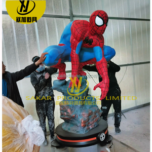 Statua di Spider-Man in Resina a Grandezza Naturale Personalizzata, Scultura di Personaggio dei Cartoni Animati in Fibra di Vetro, Decorazione da Giardino - Product Image 6