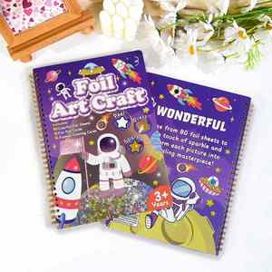 Libro de Pegatinas, Tarjetas para Colorear de Moda, Princesas, Animales, Astronautas, Temática Navideña, Manualidades con Papel Láser y Láminas - Product Image 1