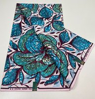 Grand Dutch Wax de bonne qualité, tissus imprimés Java en coton 100% hollandais du Nigeria pour la confection de designs batik tendance pour mariage