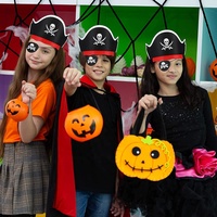 Chapeau de pirate en feutre pour enfants, accessoires de fête, fête à thème d'halloween