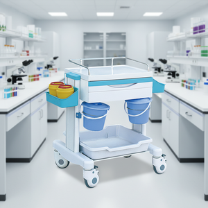 Medische <span class=keywords><strong>trolley</strong></span> Hochey CZ-05C Klasse II, meerdere laden, verstelbare planken, 1 jaar garantie voor ziekenhuis en kliniek - Product Image 1