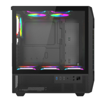 OEM ODM Nuevo Gabinete de PC ATX Económico de Malla Metálica con Tira RGB, Accesorios de Hardware para Computadora, Gabinete para CPU Gamer