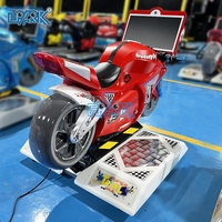 Machine de Jeu d'Arcade de Course de Moto pour Enfants en Métal et Plastique à Monnayeur