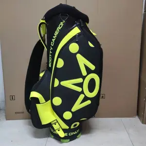 Sac de golf professionnel Caddy sacs bleu blanc jaune noir paquet Standard dame hommes Golf Standard sac