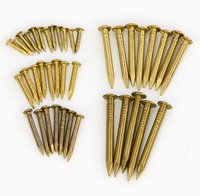 Clous décoratifs ronds en laiton doré, petits clous métalliques pour boîtes en bois, quincaillerie en gros