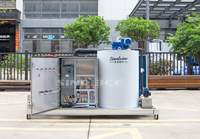 Machine à glace en flocons industrielle SINDEICE 5 tonnes, facile à utiliser, couleur personnalisée, avec compresseur d'origine pour usine de glace