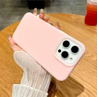 Coque en silicone liquide effet gelée pour iPhone 17, couleur unie simple, protection intégrale antichoc pour iPhone 16 15 14 13 12 11