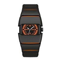 Montres en plastique à quartz écologiques style rétro Y2K inspirées du millénaire Black Warrior, best-seller en gros, OEM/ODM