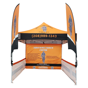 10x10ft khuyến mại 12x12 lớn mạnh mẽ bán marquees thể thao tốt nhất piramind dài thực phẩm hai cờ comercial triển lãm thương mại hiển thị lều - Product Image 6