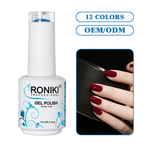 RONIKI no tóxico muy bueno remojo UV gel venta al por mayor color OEM Vegan Etiqueta Privada gel esmalte de uñas - Product Image 5