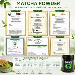 ผงมัทฉะออร์แกนิค Pincredit USDA สำหรับพิธีชงชา - บริสุทธิ์ 100% บดด้วยหิน วัตถุดิบสำหรับเครื่องดื่มและขนมหวานระดับพรีเมียม - Product Image 6