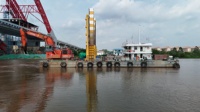 Dragueuse à pelle arrière EX2500 à haut rendement |   Moteur de bateau excavateur amphibie, profondeur de dragage de 25 m pour le dragage des ports, des rivières et des lacs