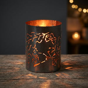 Jaula para velas perforada y grabada - Product Image 1