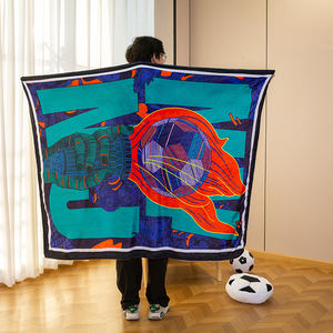 Manta de Franela Supersuave de Alta Densidad para el Hogar, para la Copa de Fútbol, Partidos de Fútbol, Competiciones, Tejida, para Gimnasio, Cubrecamas - Product Image 1