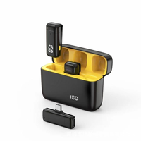Microphone sans fil numérique K6 Pro à double micro avec étui de charge, affichage de la durée de vie de la batterie pour le streaming en direct.