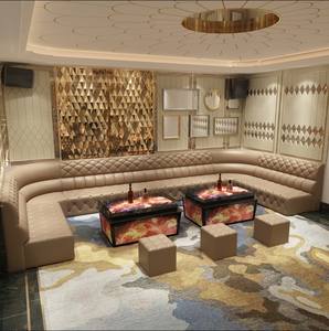 بيع بالجملة أريكة النادي والجلود الجديدة بار من الجلد أريكة النادي الليلي بار بار حانة وردي - Product Image 2