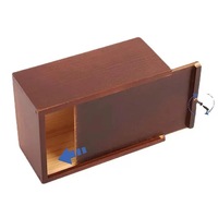 Urne funéraire transfrontalière en bois massif pour chiens et chats, fournitures funéraires pour animaux de compagnie, mini cercueil rectangulaire, vente en gros