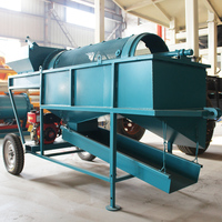 Usine de lavage d'or mobile à 98 % de taux de récupération, trommel à or portable en SUS304 pour l'extraction d'or alluvionnaire à petite échelle en rivière