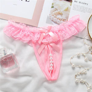 Sous-vêtements sexy en dentelle perlée pour femmes - Product Image 3