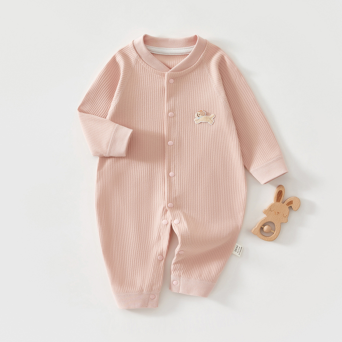 Spring autumn bodysuit bell puppy powder