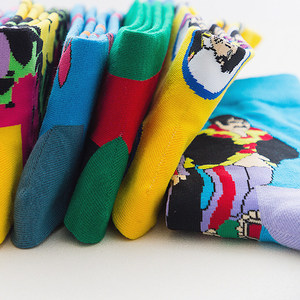 Ingrosso modello colorato di animali di design originali alla moda floreale da uomo in cotone <span class=keywords><strong>fantasia</strong></span> <span class=keywords><strong>calzini</strong></span> Sox Crew carini - Product Image 4