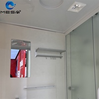 Cabine de douche modulaire préfabriquée tout-en-un avec portes de douche en verre pour l'intimité