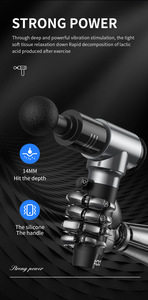 Pistola de Masaje Muscular Eléctrica LCD para Alivio del Dolor, Adelgazamiento y Relajación, Masaje de Tejido Profundo, Pistola de Fascia - Product Image 6