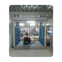 Monte-charge hydraulique vertical stationnaire pour maison, élévateur à ciseaux électrique avec capacité de 300 kg à 3000 kg, hauteur de levage maximale de 12 m