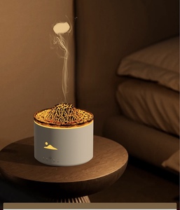Volcano <b>Aroma</b> <b>Diffuser</b>, Jellyfish Mist Humidifier with 7-Color Flame Light, Timer, Low Noise, Home & Office Use - Product Image 6