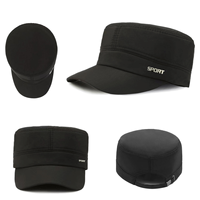Casquette plate vintage sportive avec broderie 3D, style rétro cadet, unisexe, ajustable, en polyester, mode Y2K, style urbain, pour l'extérieur et la plage