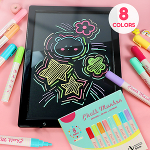 Giá rẻ Macaron màu chất lỏng phấn đánh dấu khô-xóa & WET-Erase nghệ thuật đánh dấu bộ chất lỏng phấn đánh dấu bút - Product Image 6