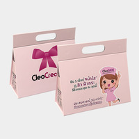 Boîte cadeau magnétique pliable personnalisée avec poignée, emballage rigide en kit, matériaux recyclés, éponge, vêtements, cosmétiques, cadeau de luxe