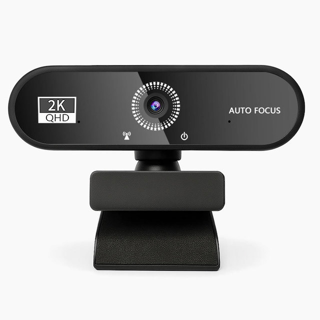 HD 1080P & 4K USB Auto Focus Black 2MP Computer Webcam for Live Streaming with CMOS Image Sensor in Stock