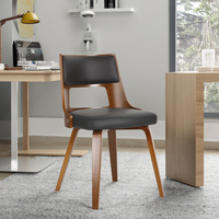 Fournisseur de la Chine Chaise de loisirs Chaise de salle à manger en cuir PU avec pieds en bois pour l'extérieur Chambre à coucher Hôtel Utilisation pour l'heure du café